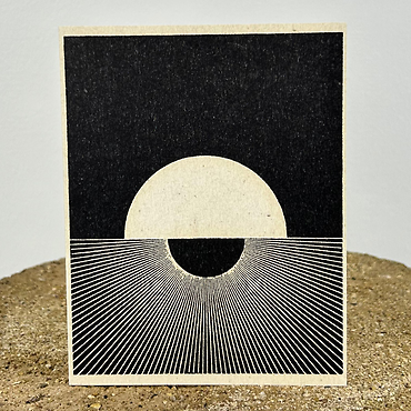 Neutral Boho Sunset Card