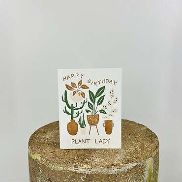 Happy Birthday Plant Lady Card