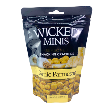 Wicked Garlic Parmesan Crackers