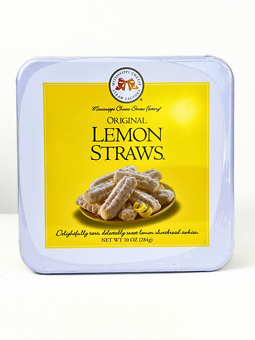 Original Lemon Straws Tin - 10oz