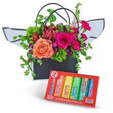 Chocolate-Covered Roses Blooming Tote Ensemble