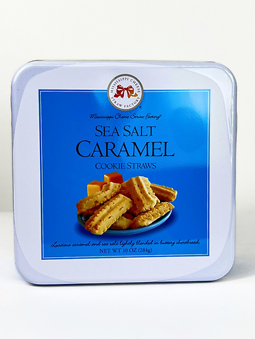 Sea Salt Caramel Straws Tin - 10oz