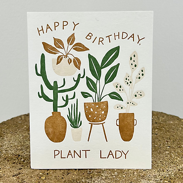 Happy Birthday Plant Lady Card