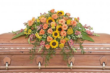 Heaven\'s Sunset Casket Spray
