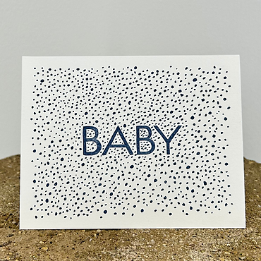 Baby Card in Blue