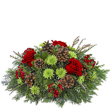 Rosy Alpine Centerpiece