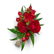 Crimson Corsage