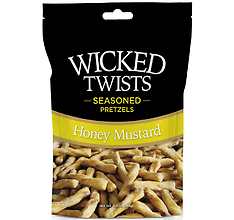 Wicked Honey Mustard Twisted Pretzels