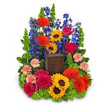 Forever Blooming Bright Cremation Tribute